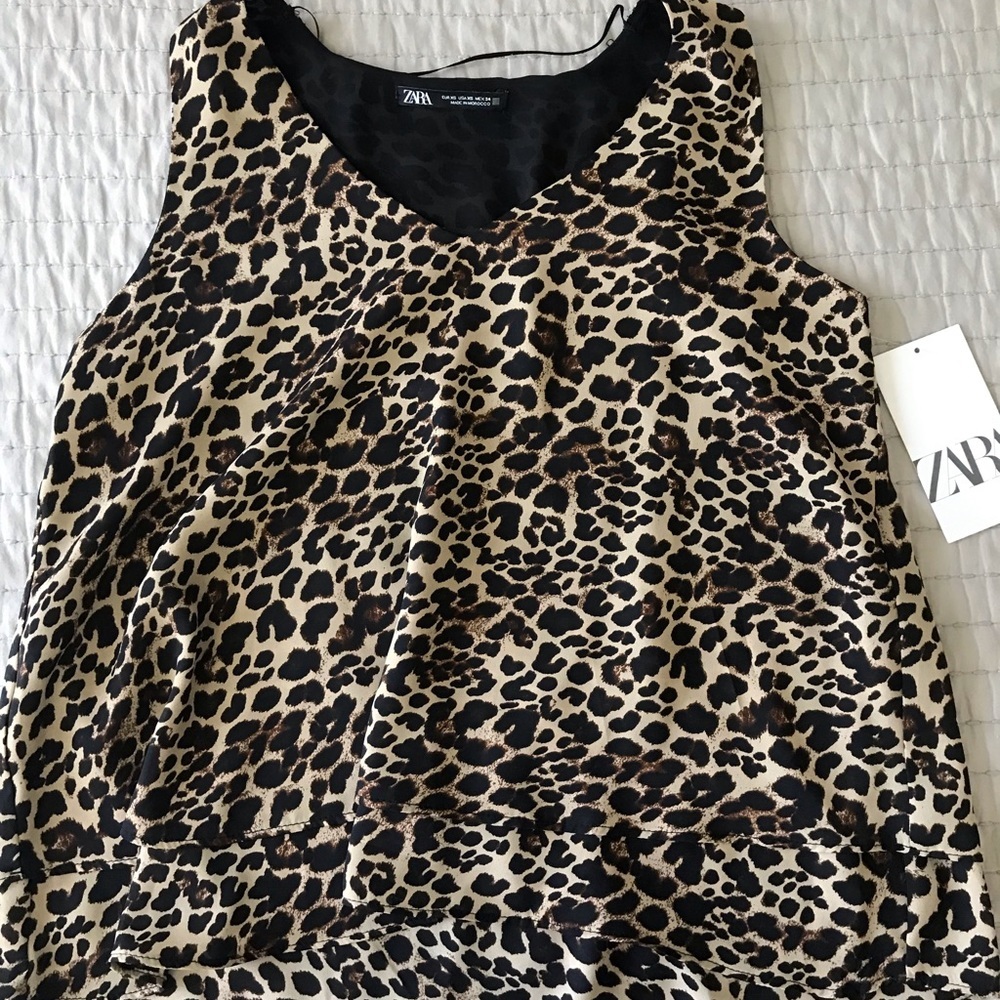 NWT New ❤️❤️❤️Zara animal print summer top